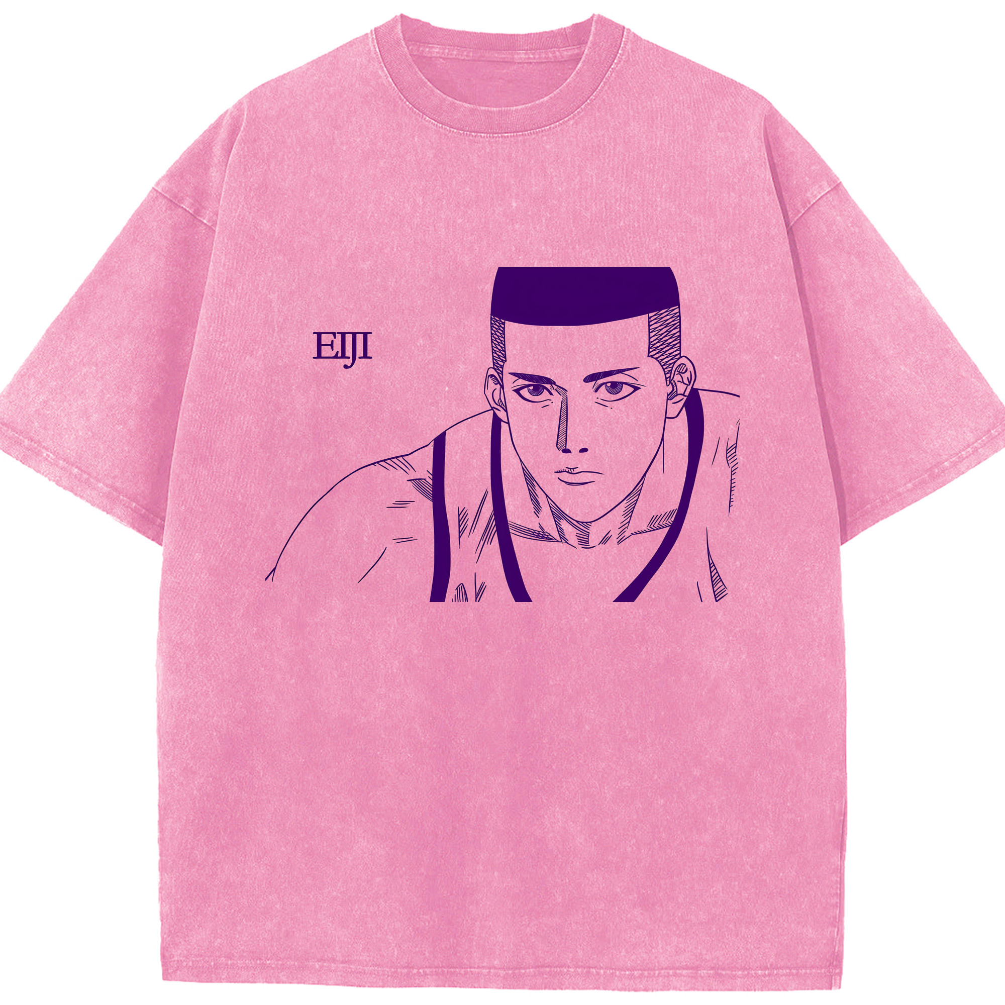 （画像用） SLAM DUNK／スラムダンク 綿100% ヴィンテージ風 半袖Tシャツ（フロントプリント）